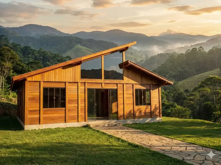 Fachada: Casa Térrea 52,25m² com 3 Dormitórios