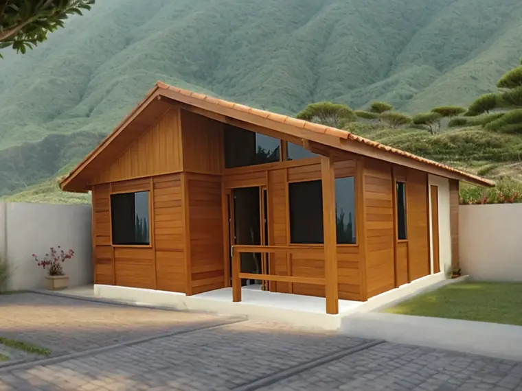 Fachada: Casa Térrea 54,33m² com 2 Quartos