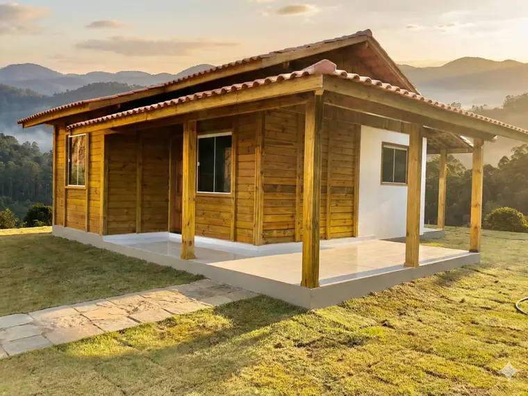 Fachada: Casa Térrea 56,25m² com 2 Quartos