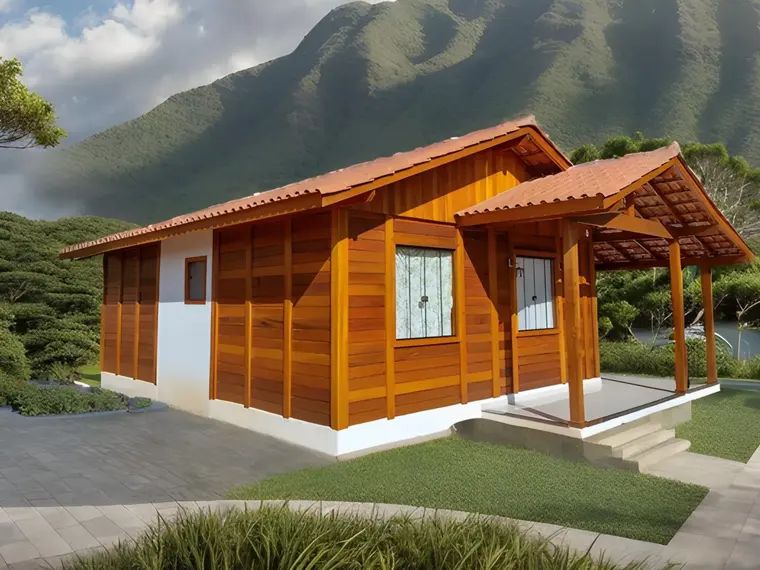 Fachada: Casa Térrea 57,75m² com 1 Suíte e 1 Dormitório