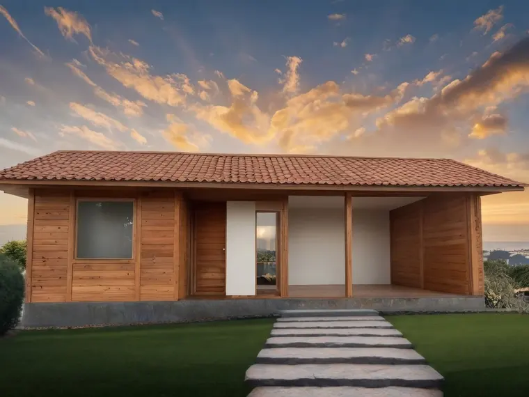 Fachada: Casa 60,00m² com 1 Suíte e Área Gourmet