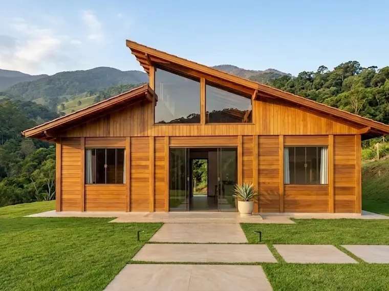 Fachada: Casa Térrea 63,00m² com 2 Suítes e Despensa