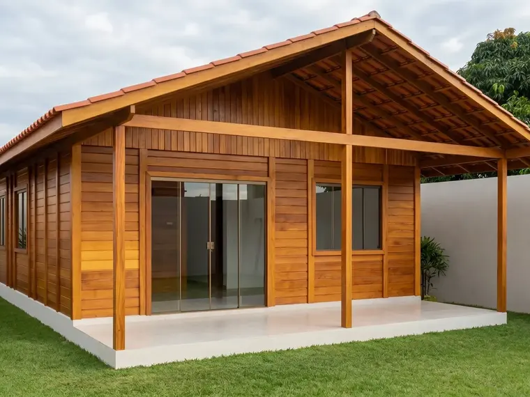 Fachada: Casa Térrea 71,50m² com Suíte e Varanda