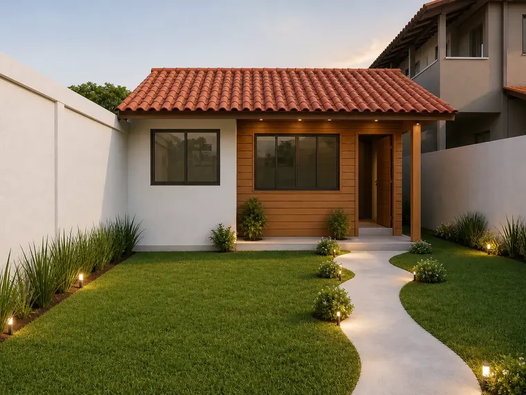 Fachada: Casa 80,00m² com 1 Suíte e 1 Quarto