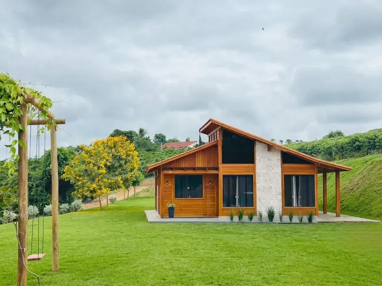 Fachada: Casa 85,60m² com 1 Suíte e 2 Quartos