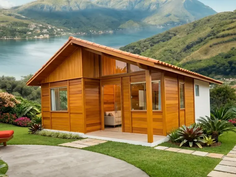 Fachada: Casa 108,75m² com 2 suítes e 1 quarto