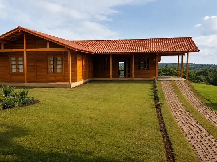 Fachada: Casa 140,00m² com 1 suíte e 2 quartos