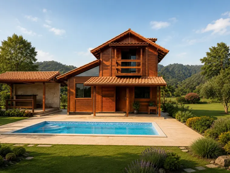 Fachada: Casa 84,82m² com 1 suíte e 1 quarto