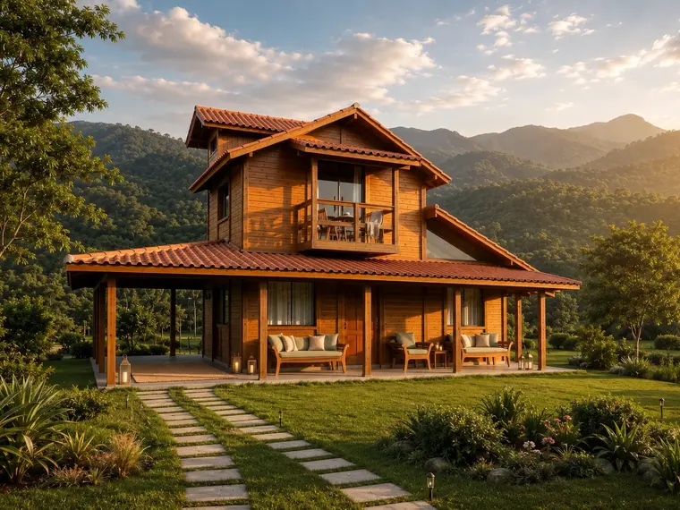 Fachada: Casa 90,00m² com 1 suíte, 1 quarto e garagem