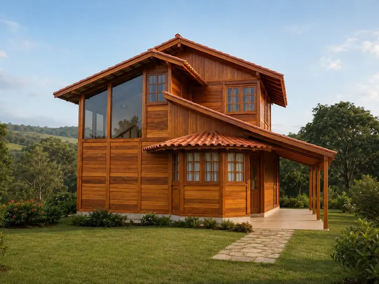 Fachada: Casa duplex 94,25m² com 1 suíte e 2 quartos