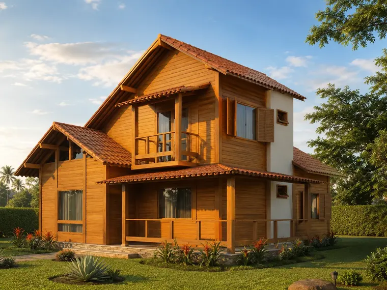Fachada: Casa duplex 109,00m² com 1 suíte e 2 quartos