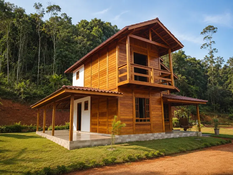 Fachada: Casa duplex 112,25m² com 1 suíte, 2 quartos e garagem