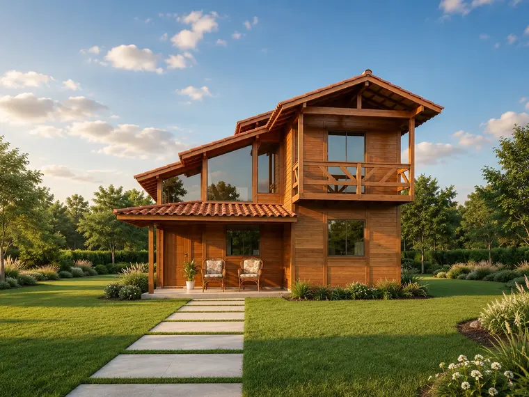 Fachada: Casa duplex 118,00m² com 2 suítes e 1 quarto