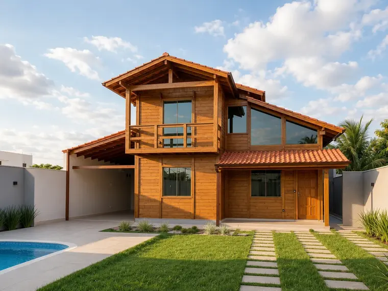 Fachada: Casa duplex 128,50 m² com garagem e suíte