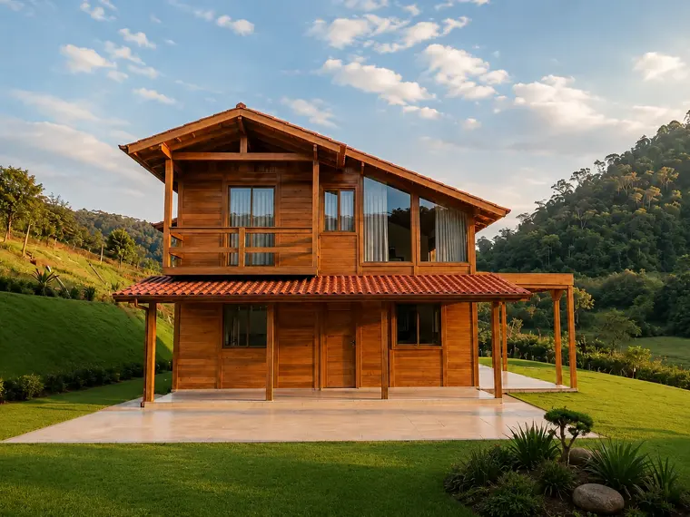 Fachada: Casa duplex 135 m² com 2 suítes
