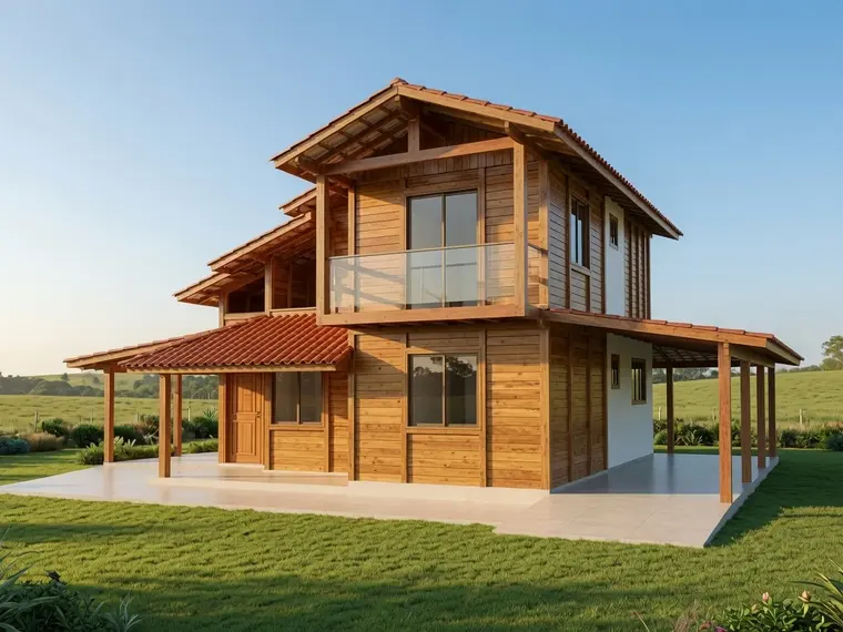 Fachada: Casa Duplex 148,00m² com 2 suítes e 1 quarto