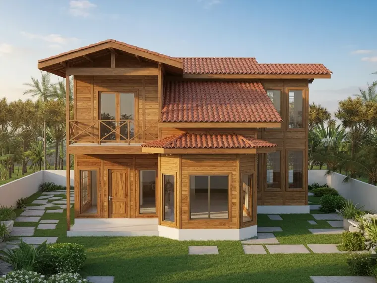 Fachada: Casa Duplex 149,50m² com 1 suíte e 2 quarto