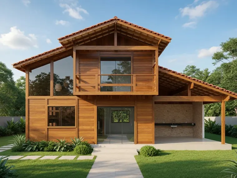 Fachada: Casa Duplex 155,64m² com 2 suítes e 3 quartos