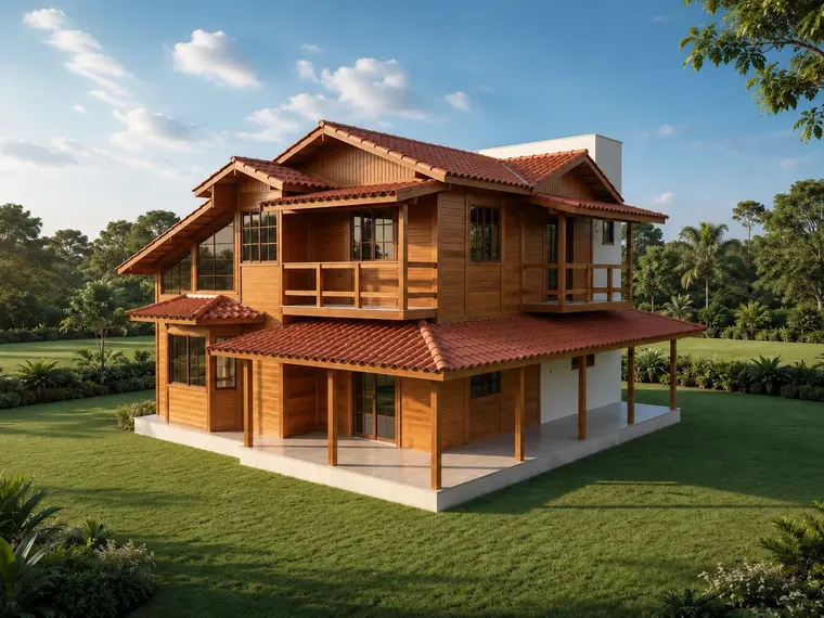 Fachada: Casa Duplex 156,00m² com 1 suíte e 2 quartos