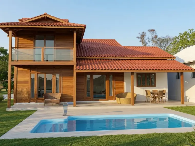 Fachada: Casa Duplex 165,00m² com 1 suíte e 2 quartos