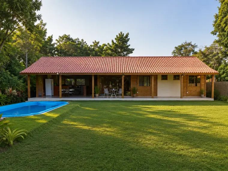 Fachada: Casa Térrea 150,10m² com 3 Suítes