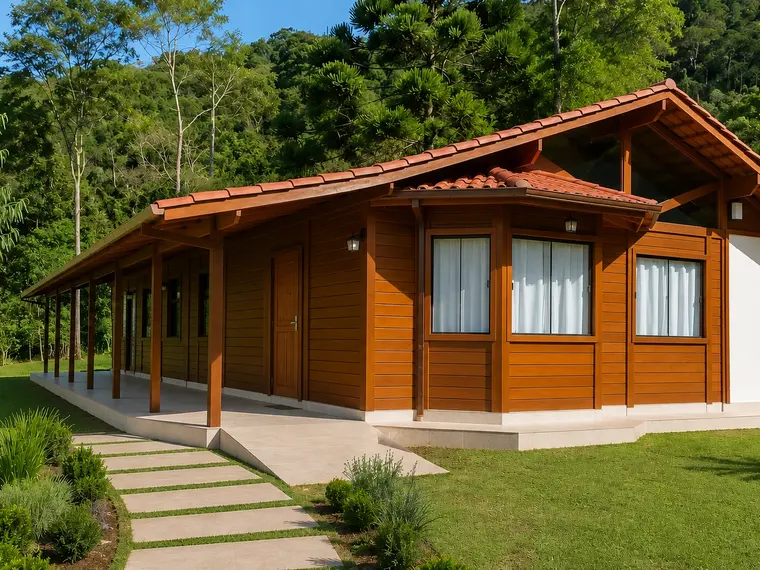 Fachada: Casa Térrea 164,88m² com 2 Suítes e 3 Quartos