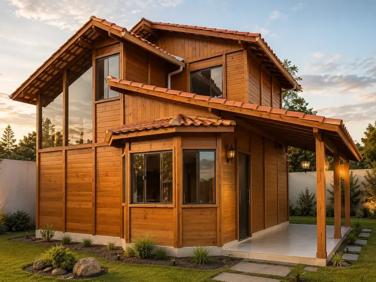 Fachada: Casa Duplex 96,00m² com 1 suíte e 1 quarto