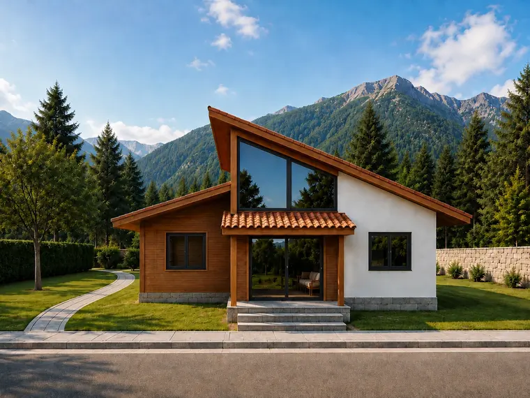 Fachada: Casa Térrea 49,50m² com 2 Dormitórios