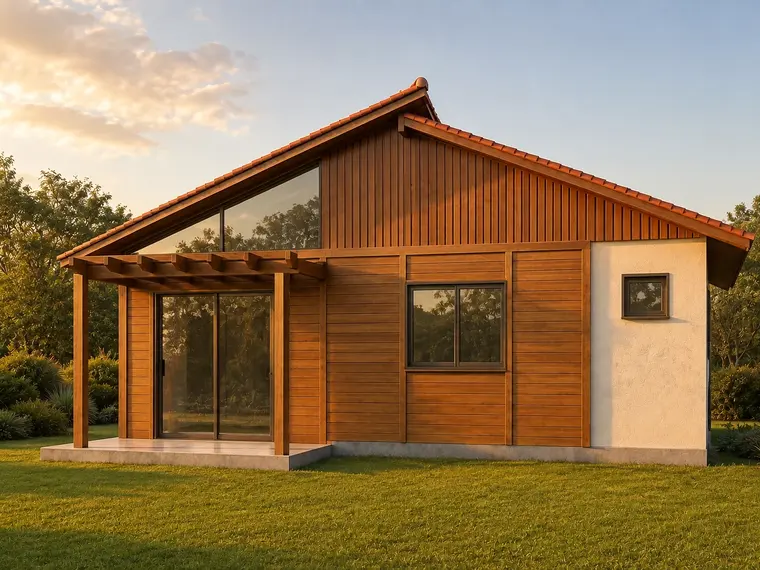 Fachada: Casa Térrea 59,50m² com 2 Quartos