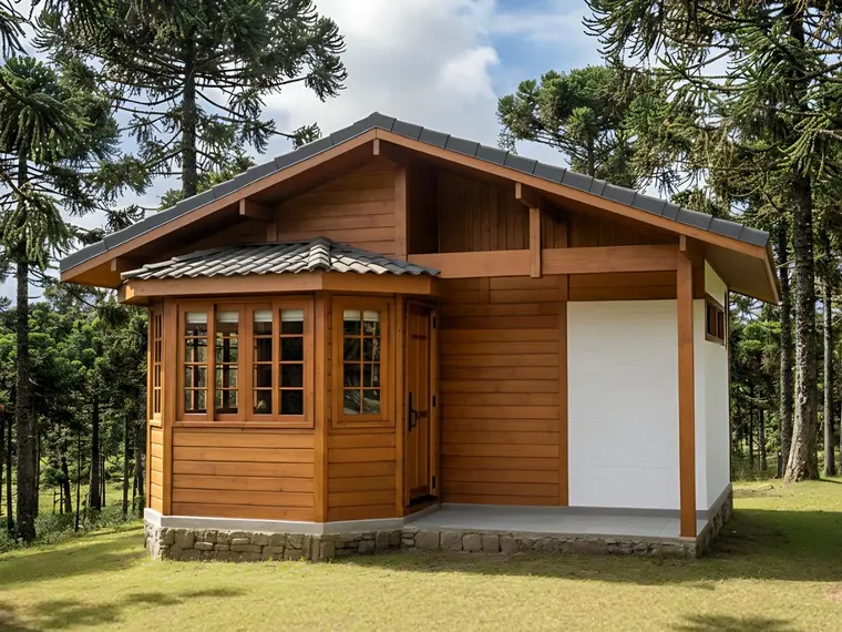 Fachada: Chalé Loft 25,20m² com Bay Window