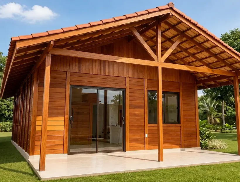 Casa de madeira para aposentadoria: conforto, acesso e simplicidade