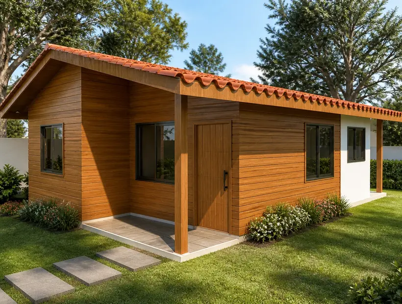 Casa térrea de madeira: praticidade para morar e receber