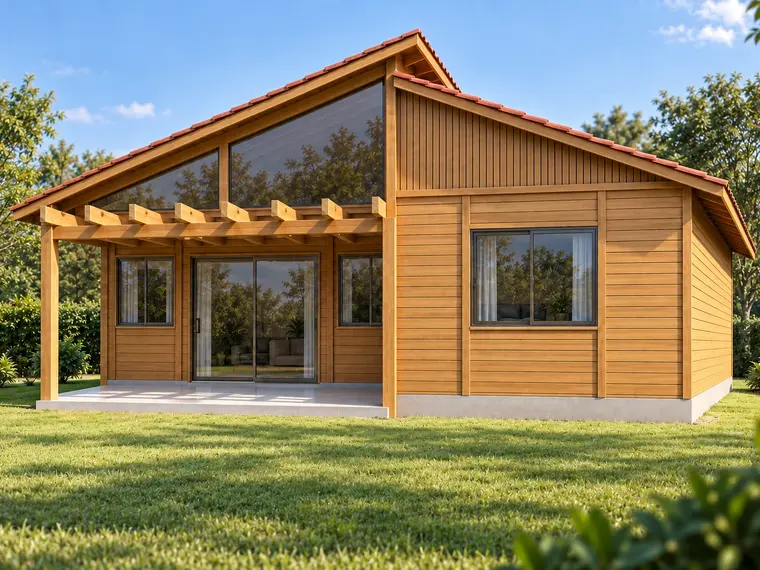 Fachada da Casa Térrea 90,00m² com 3 suítes